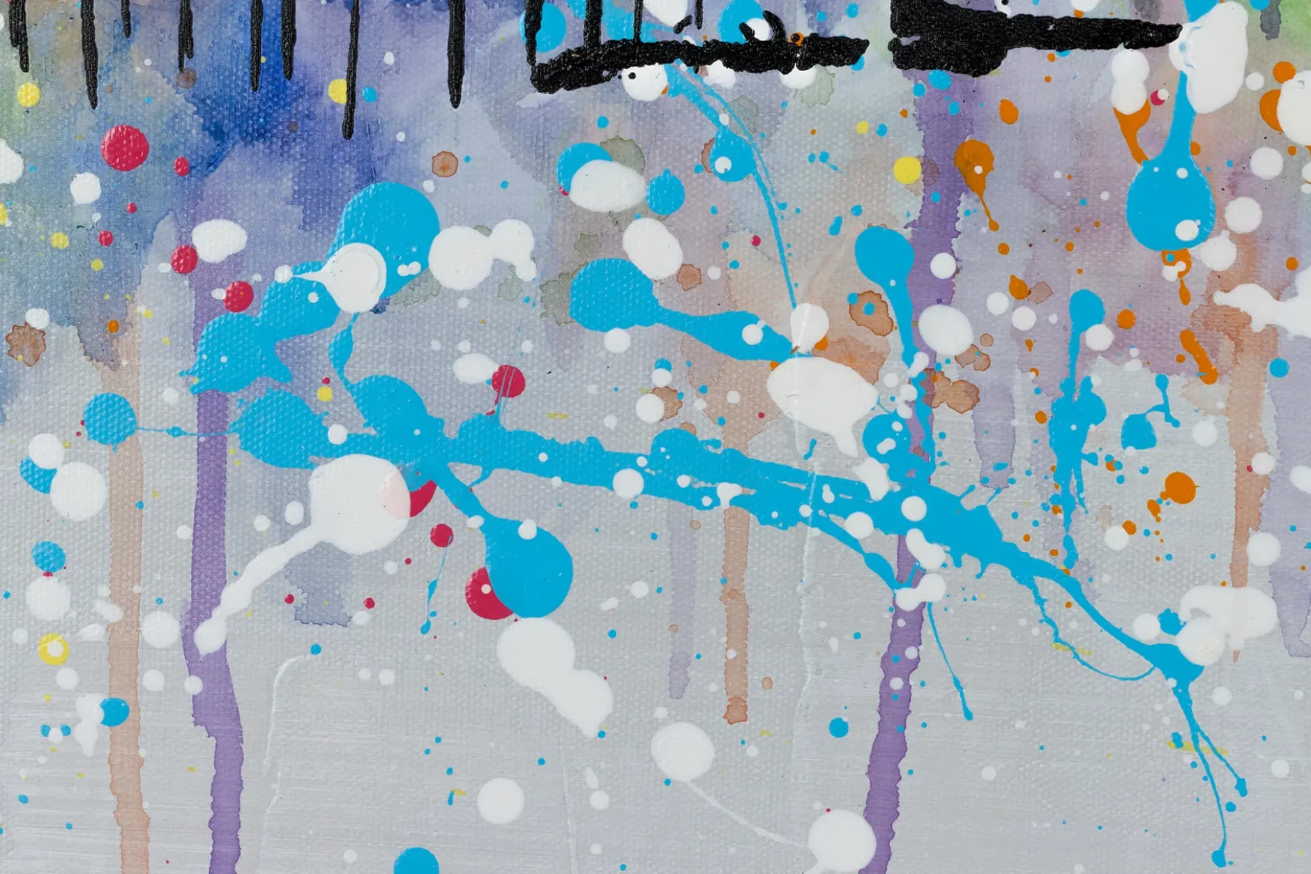 Handgemaltes Gemälde 'Warsaw Skyline Silhouette' 120x60cm | inkl. Echtheitszertifikat