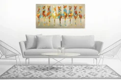 Handgemaltes Gemälde 'Wartende Grazien' 120x60cm | inkl. Echtheitszertifikat