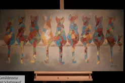 Handgemaltes Gemälde 'Wartende Grazien' 120x60cm | inkl. Echtheitszertifikat