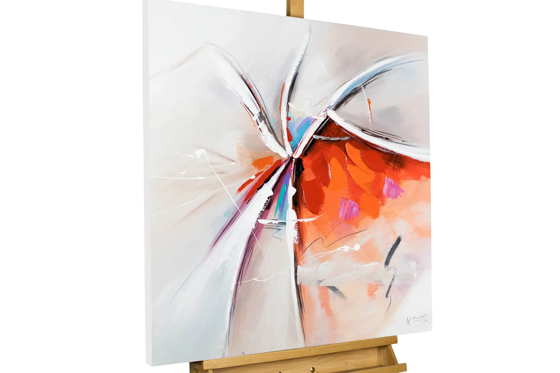 Handgemaltes Gemälde 'Was einmal war' 80x80cm | inkl. Echtheitszertifikat