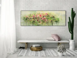 Handgemaltes Gemälde 'Water Lily Wishes' | inkl. Echtheitszertifikat