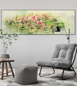 Handgemaltes Gemälde 'Water Lily Wishes' | inkl. Echtheitszertifikat