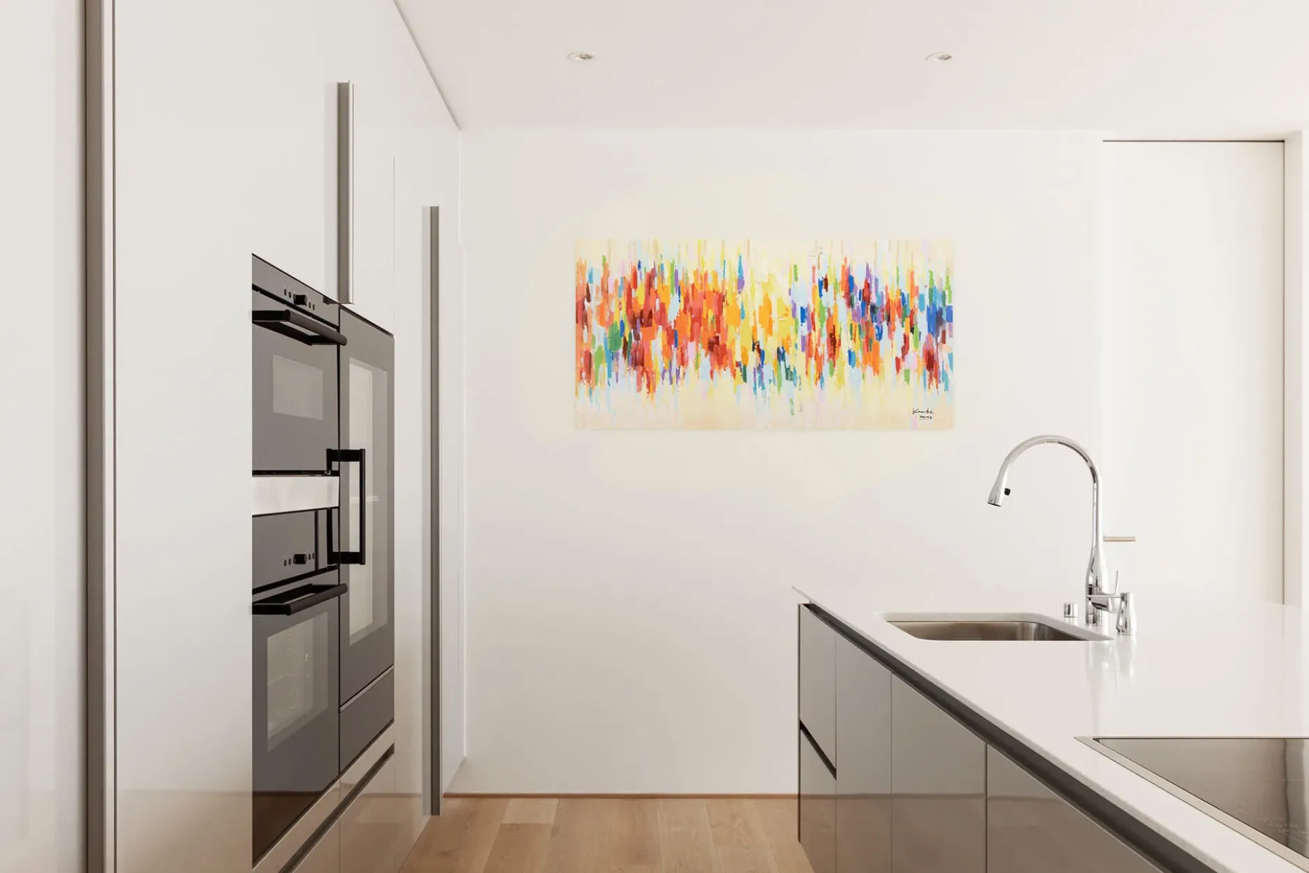 Handgemaltes Gemälde 'Weekend Happiness' 120x60cm | inkl. Echtheitszertifikat