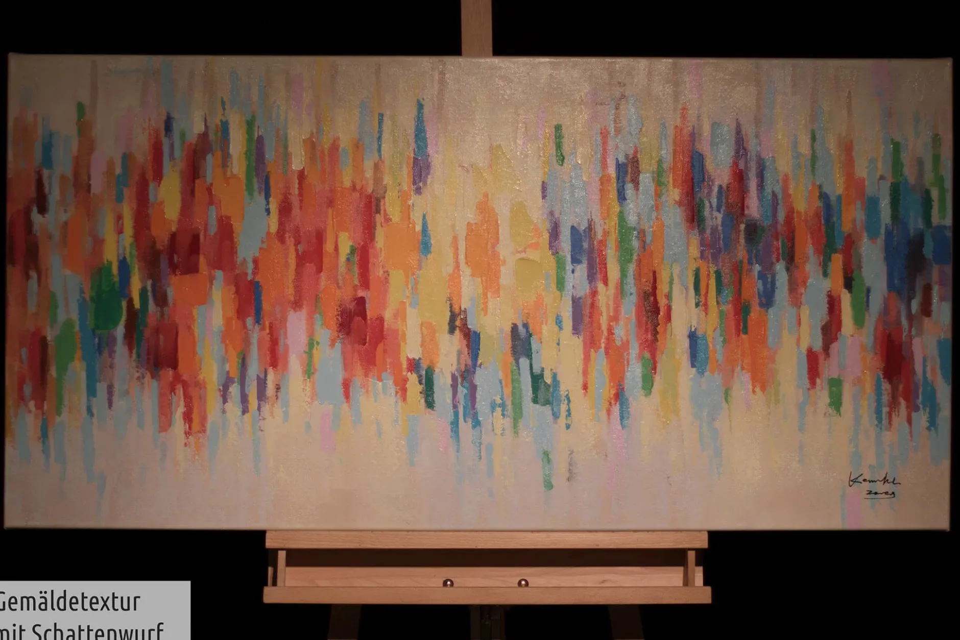 Handgemaltes Gemälde 'Weekend Happiness' 120x60cm | inkl. Echtheitszertifikat