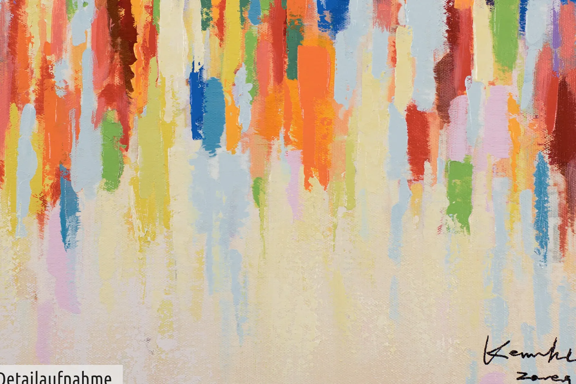 Handgemaltes Gemälde 'Weekend Happiness' 120x60cm | inkl. Echtheitszertifikat