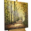 Handgemaltes Gemälde 'Wege des Waldes' 80x80cm | inkl. Echtheitszertifikat