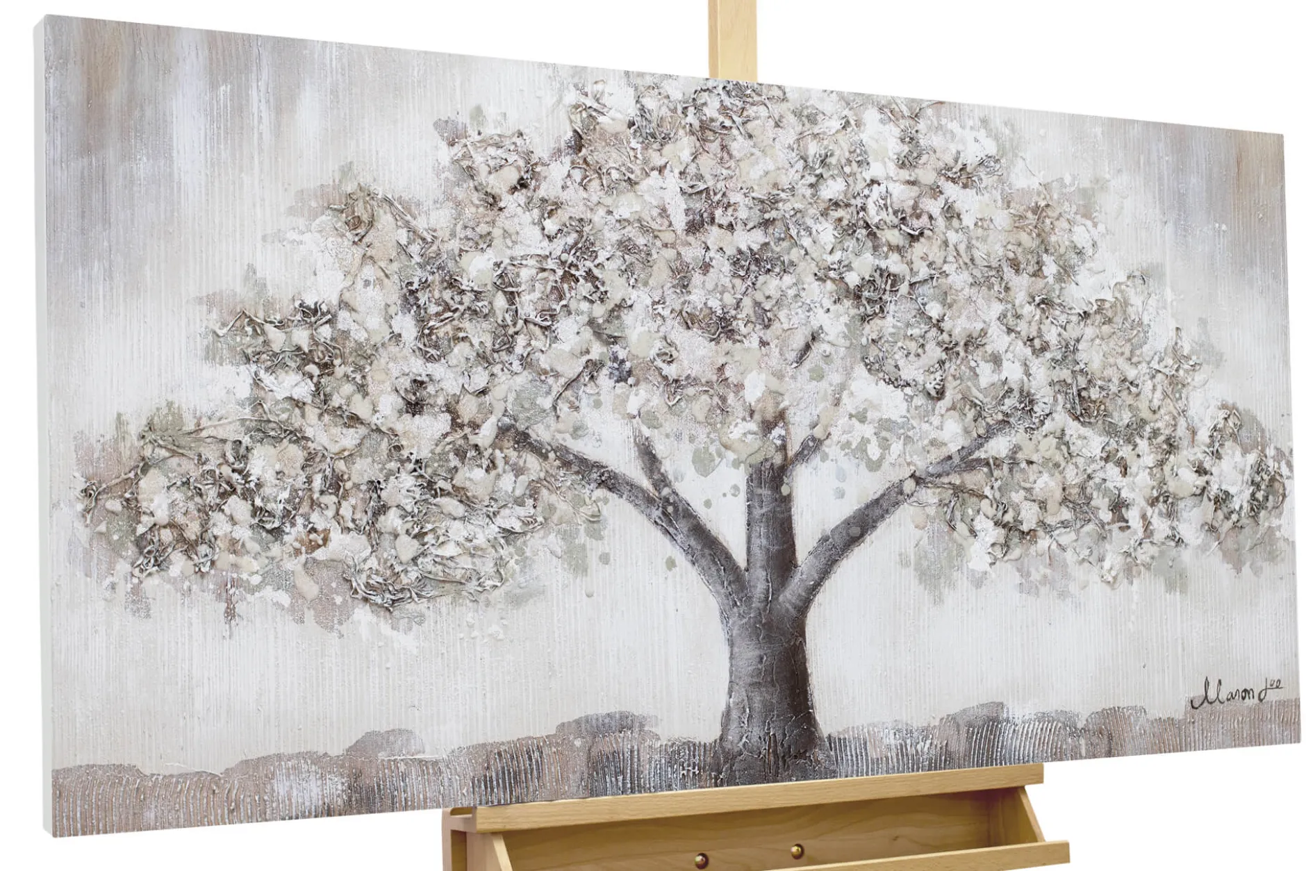 Handgemaltes Gemälde 'Weide der Weisheit' 120x60cm | inkl. Echtheitszertifikat