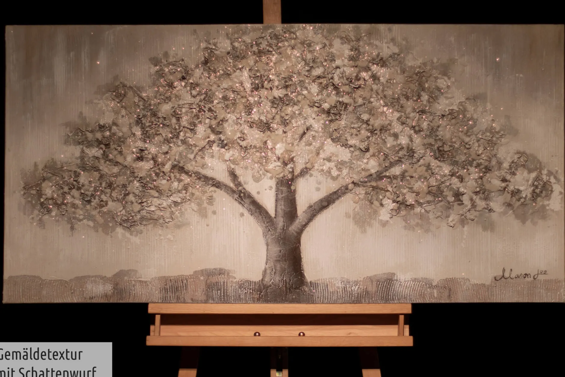 Handgemaltes Gemälde 'Weide der Weisheit' 120x60cm | inkl. Echtheitszertifikat