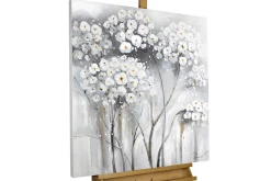 Handgemaltes Gemälde 'Weiße Unschuld' 80x80cm | inkl. Echtheitszertifikat