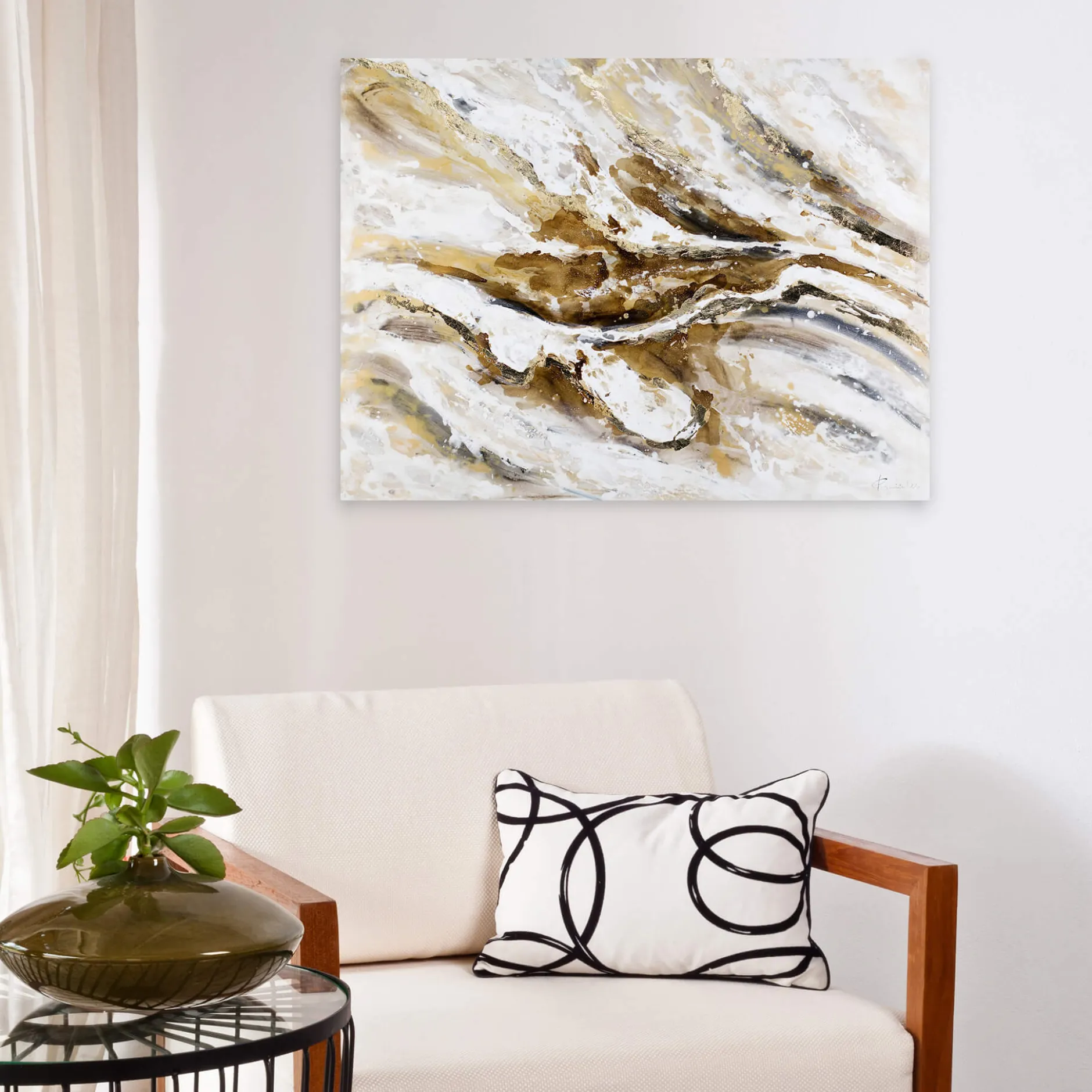 Handgemaltes Gemälde 'Weisheit der Erde' 100x75cm | inkl. Echtheitszertifikat