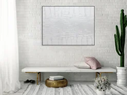 Handgemaltes Gemälde 'White Snake' 100x75cm | inkl. Echtheitszertifikat