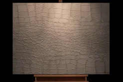 Handgemaltes Gemälde 'White Snake' 100x75cm | inkl. Echtheitszertifikat