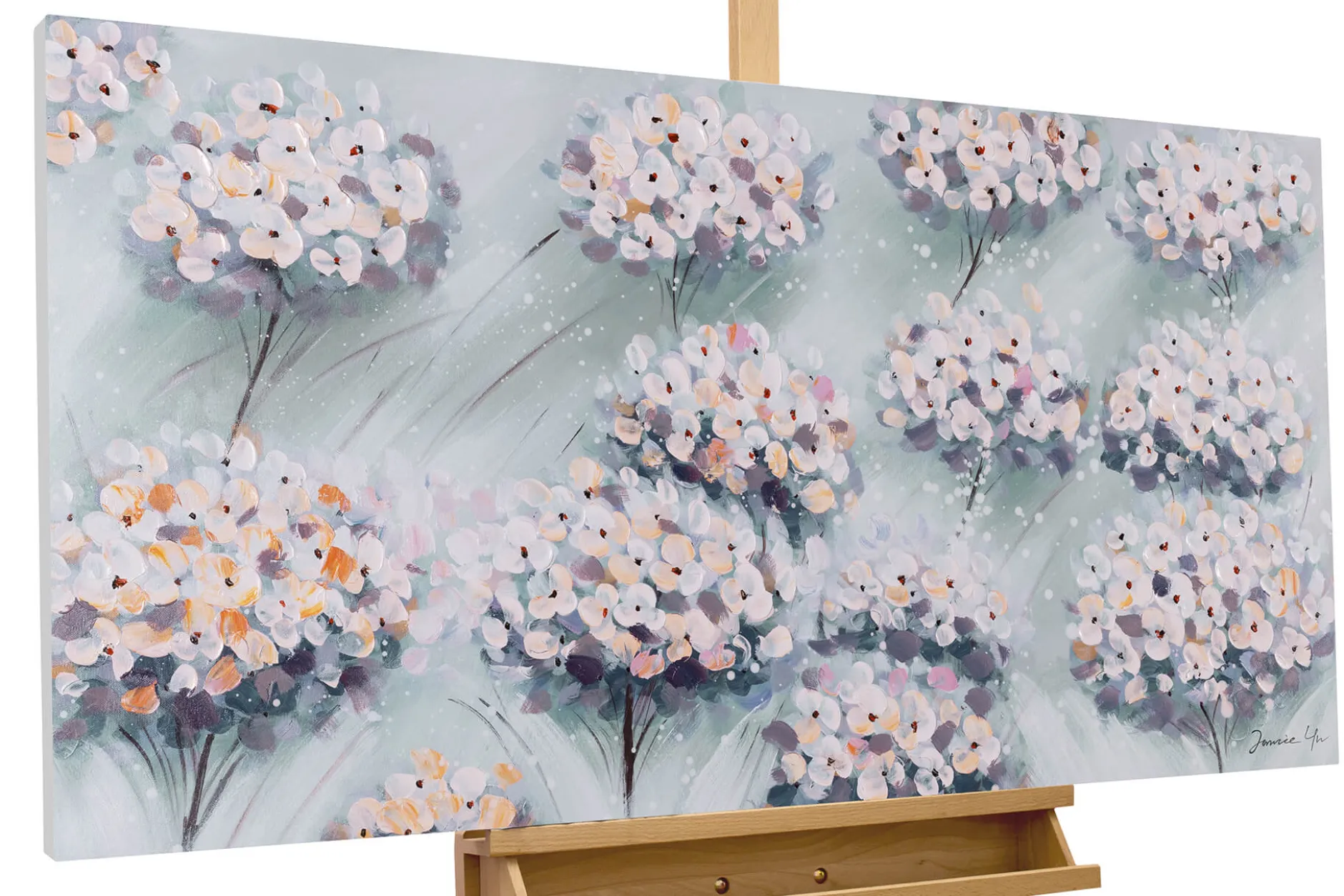 Handgemaltes Gemälde 'Wie auf Wolken' 120x60cm | inkl. Echtheitszertifikat