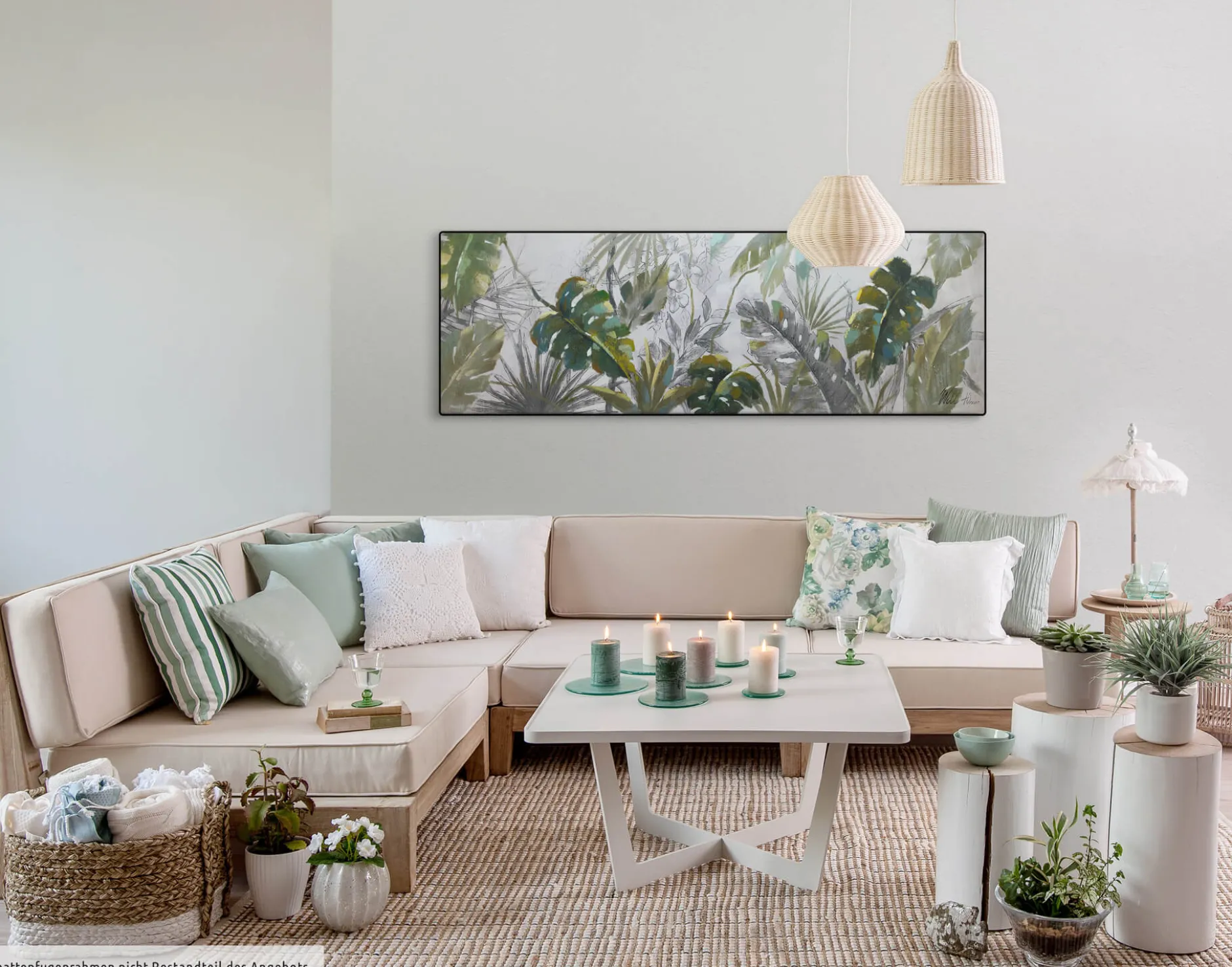 Handgemaltes Gemälde 'Wildlife' 150x50cm | inkl. Echtheitszertifikat