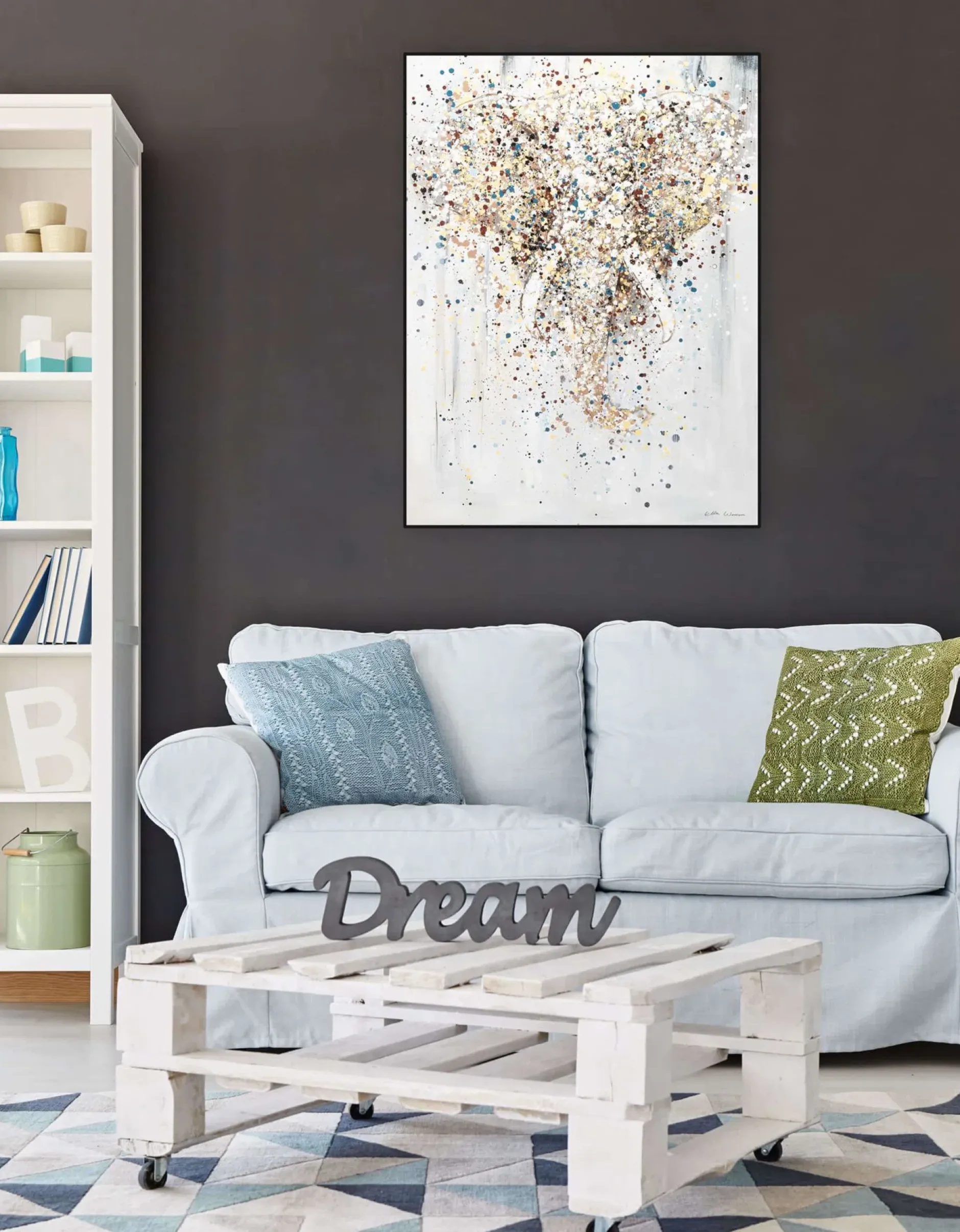 Handgemaltes Gemälde 'Wise Elephant' 75x100cm | inkl. Echtheitszertifikat