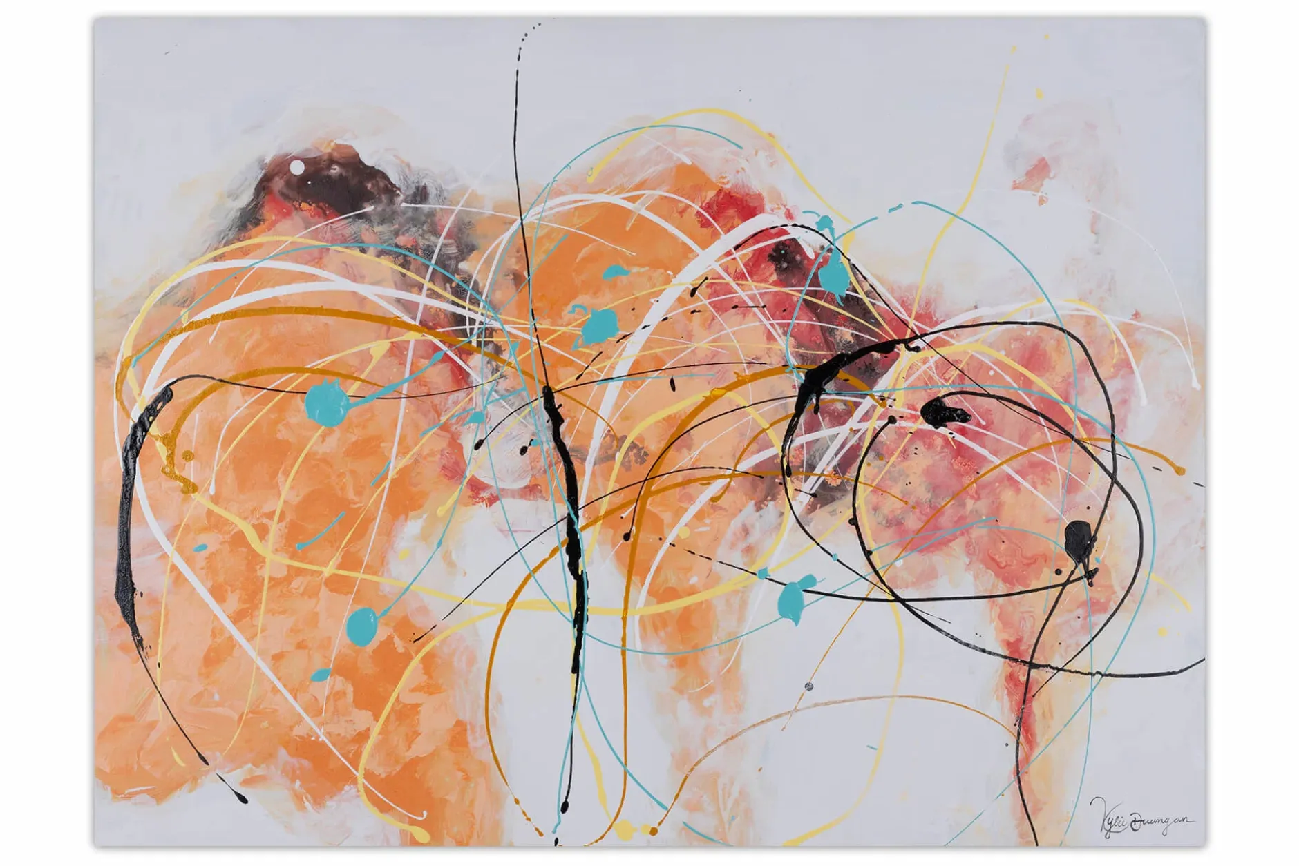 Handgemaltes Gemälde 'World of Abstraction' 100x75cm | inkl. Echtheitszertifikat