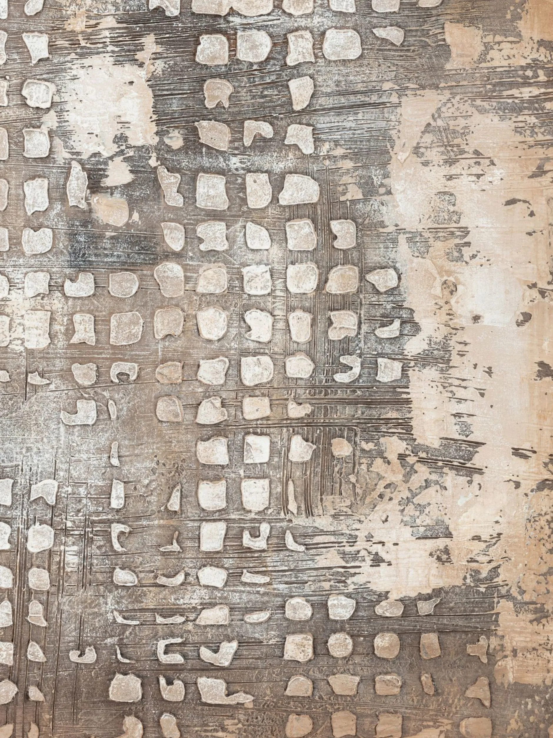 Handgemaltes Gemälde 'Worn Grid' 60x90cm | inkl. Echtheitszertifikat