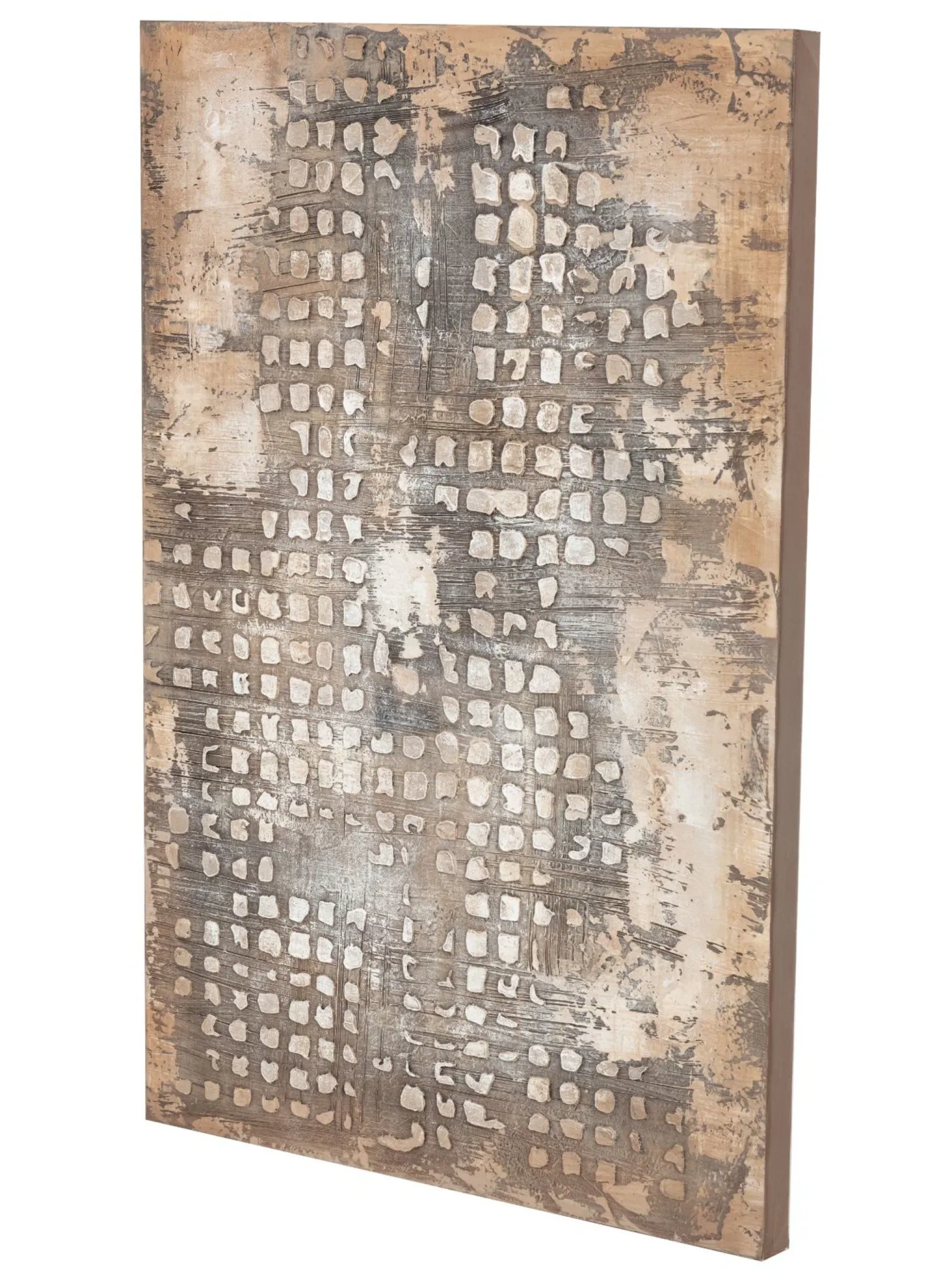 Handgemaltes Gemälde 'Worn Grid' 60x90cm | inkl. Echtheitszertifikat