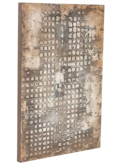 Handgemaltes Gemälde 'Worn Grid' 60x90cm | inkl. Echtheitszertifikat