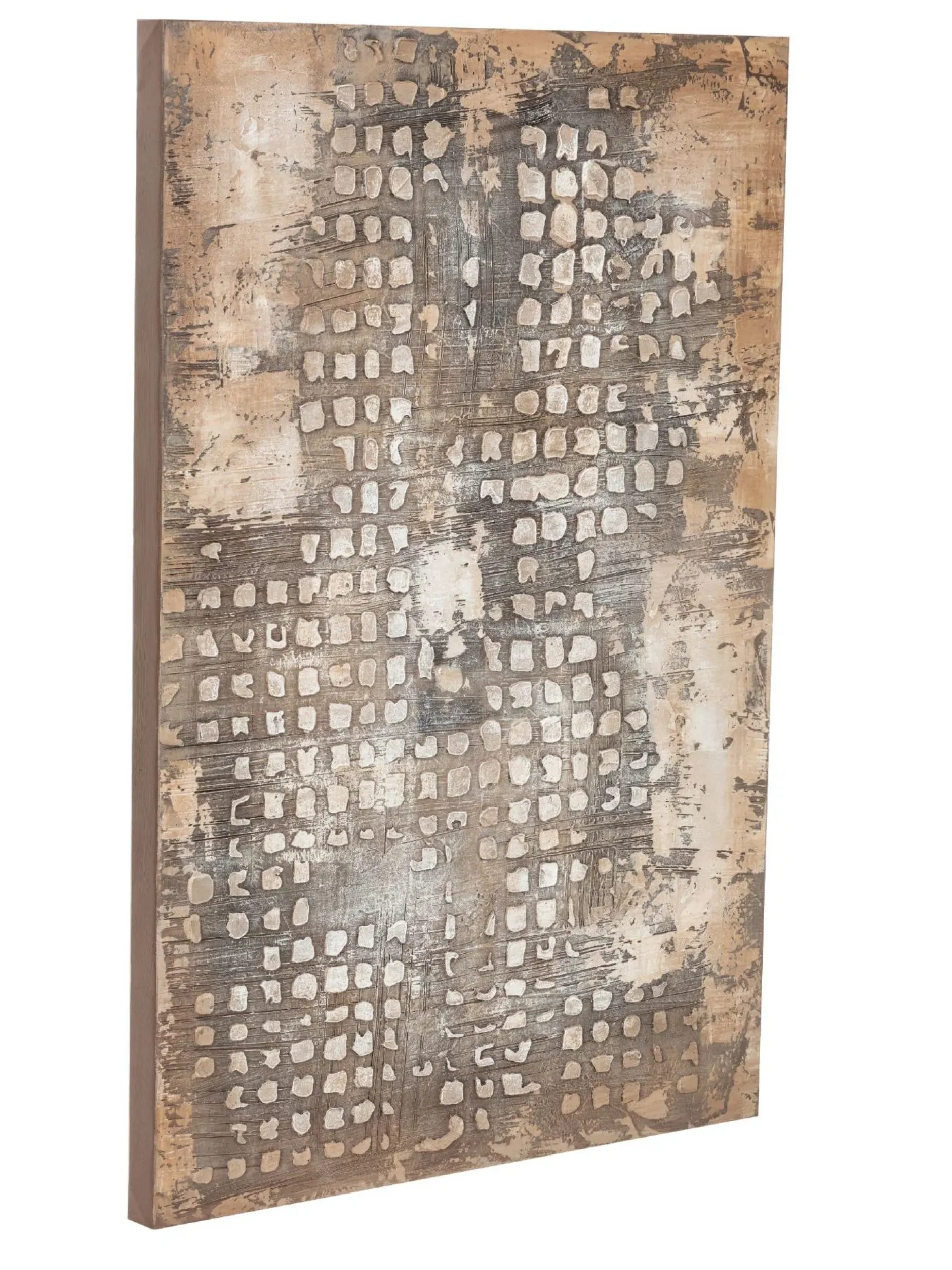 Handgemaltes Gemälde 'Worn Grid' 60x90cm | inkl. Echtheitszertifikat