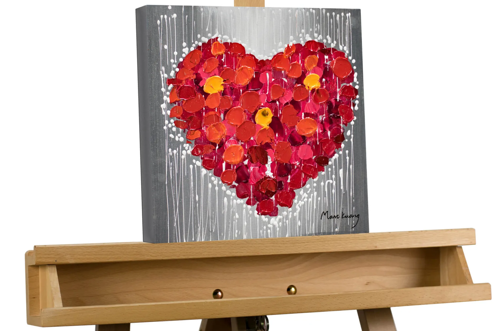 Handgemaltes Gemälde 'You complete me' 30x30cm | inkl. Echtheitszertifikat