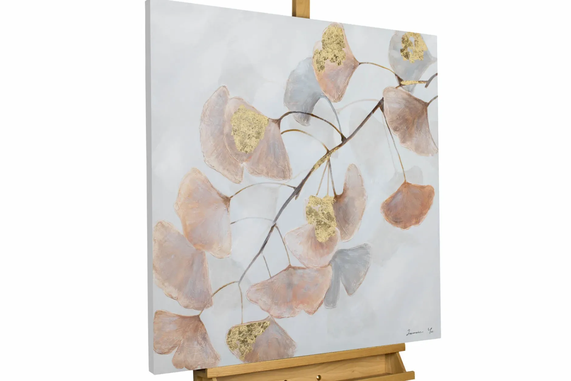Handgemaltes Gemälde 'Zauber des Herbstes' 80x80cm | inkl. Echtheitszertifikat