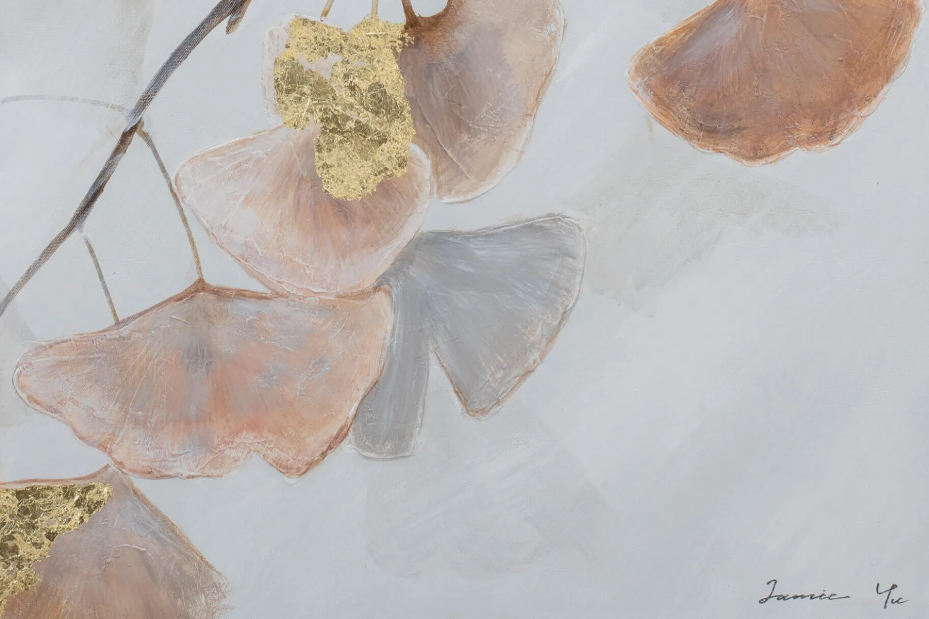Handgemaltes Gemälde 'Zauber des Herbstes' 80x80cm | inkl. Echtheitszertifikat