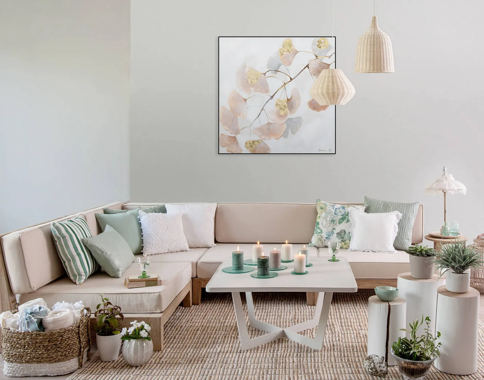 Handgemaltes Gemälde 'Zauber des Herbstes' 80x80cm | inkl. Echtheitszertifikat