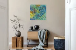 Handgemaltes Gemälde 'Zauber der Farben' 80x80cm | inkl. Echtheitszertifikat