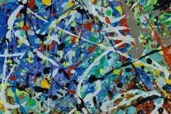 Handgemaltes Gemälde 'Zauber der Farben' 80x80cm | inkl. Echtheitszertifikat