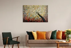 Handgemaltes Gemälde 'Zauber im Baumwipfel' 120x80cm | inkl. Echtheitszertifikat