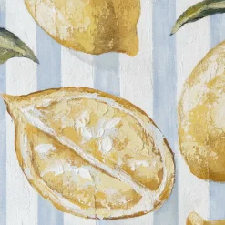 Handgemaltes Gemälde 'Zitronenstreifen' | Echtheitszertifikat inklusive