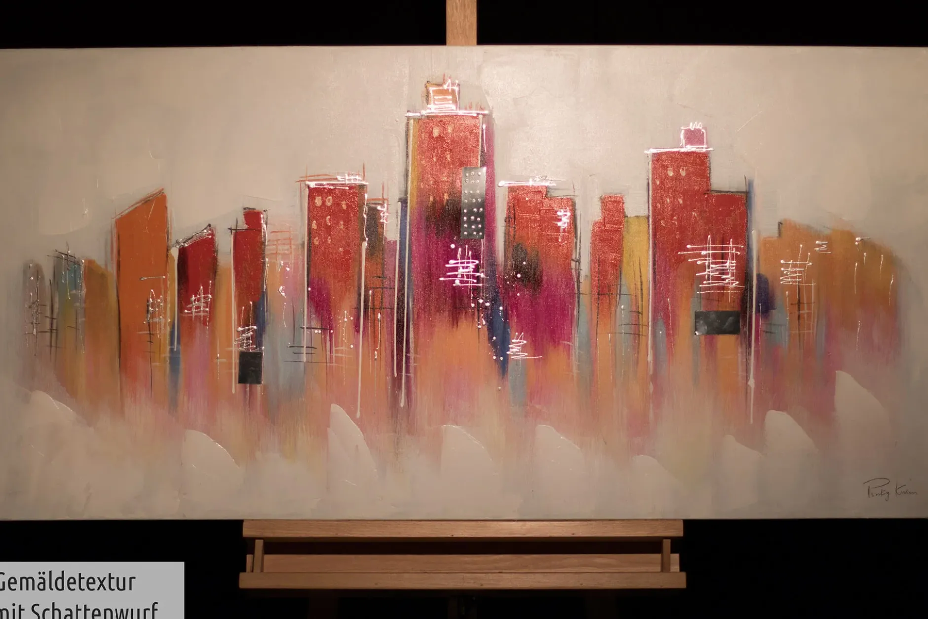 Handgemaltes Gemälde 'Zukunftsmusik' 120x60cm | inkl. Echtheitszertifikat