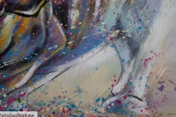 Handgemaltes Gemälde 'Zum Angriff' 120x80cm | inkl. Echtheitszertifikat