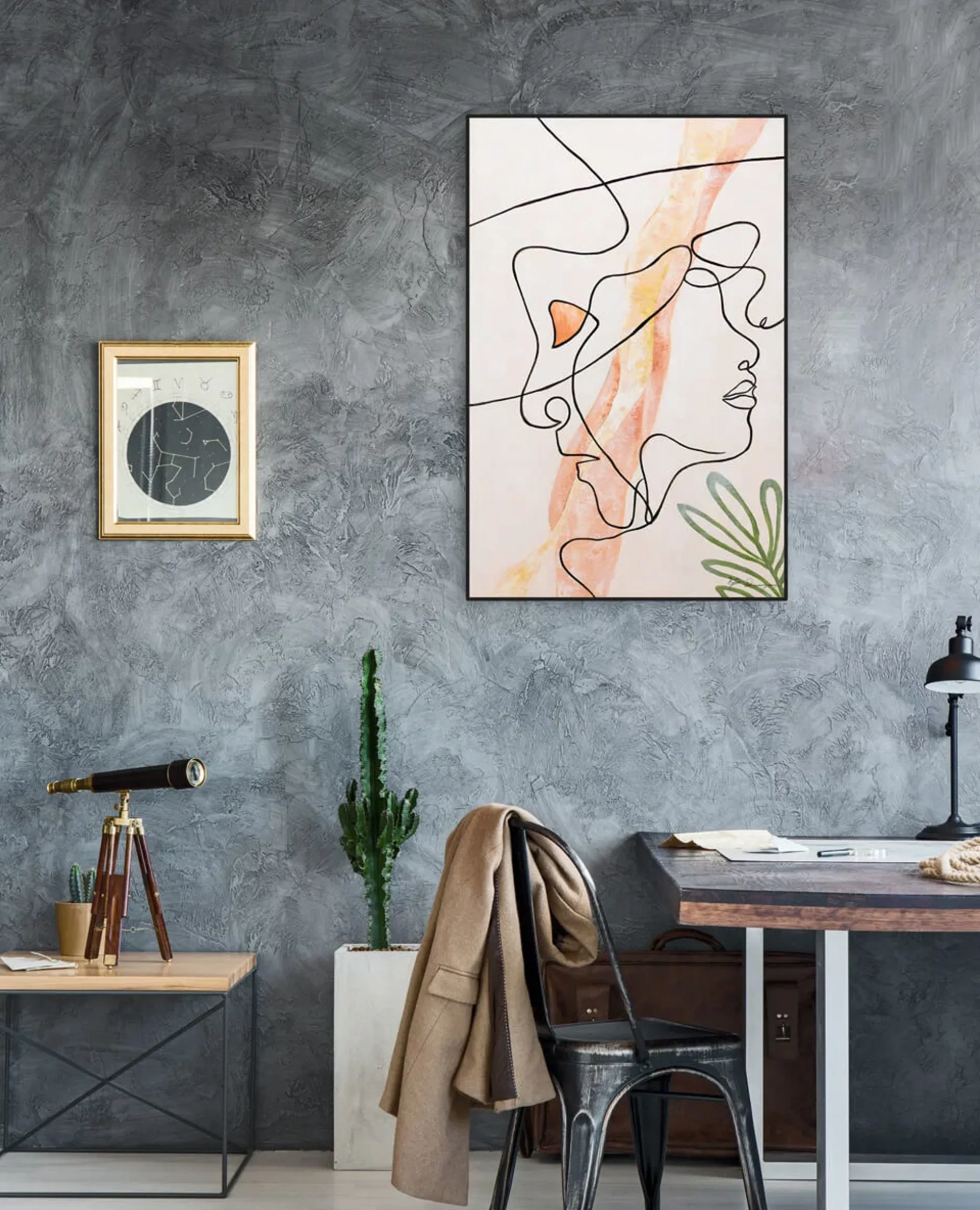 Handgemaltes Gemälde 'Zusammen vereint' 60x90cm | inkl. Echtheitszertifikat