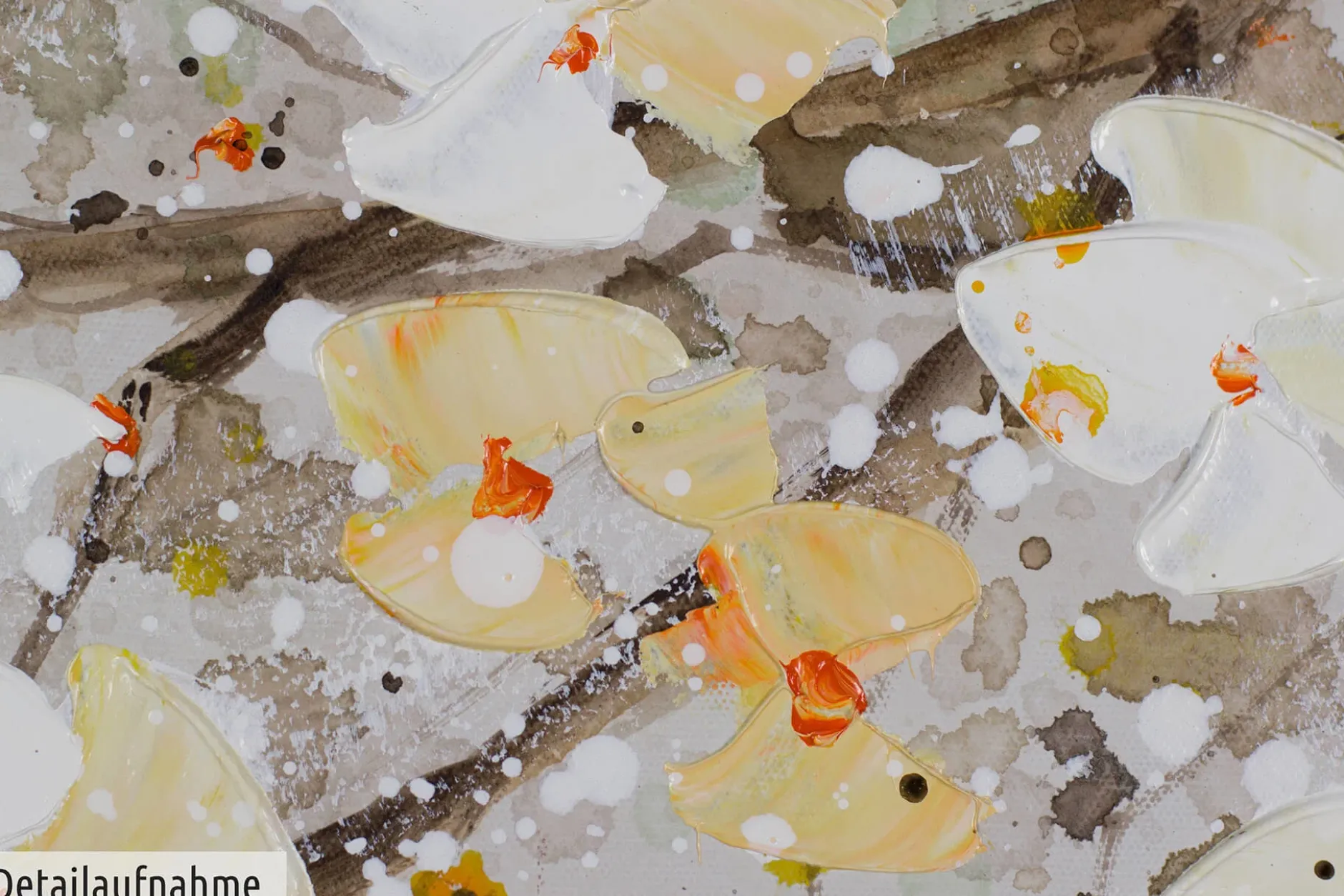 Handgemaltes Gemälde 'Zwischen verzweigten Ästen' 150x50cm | inkl. Echtheitszertifikat