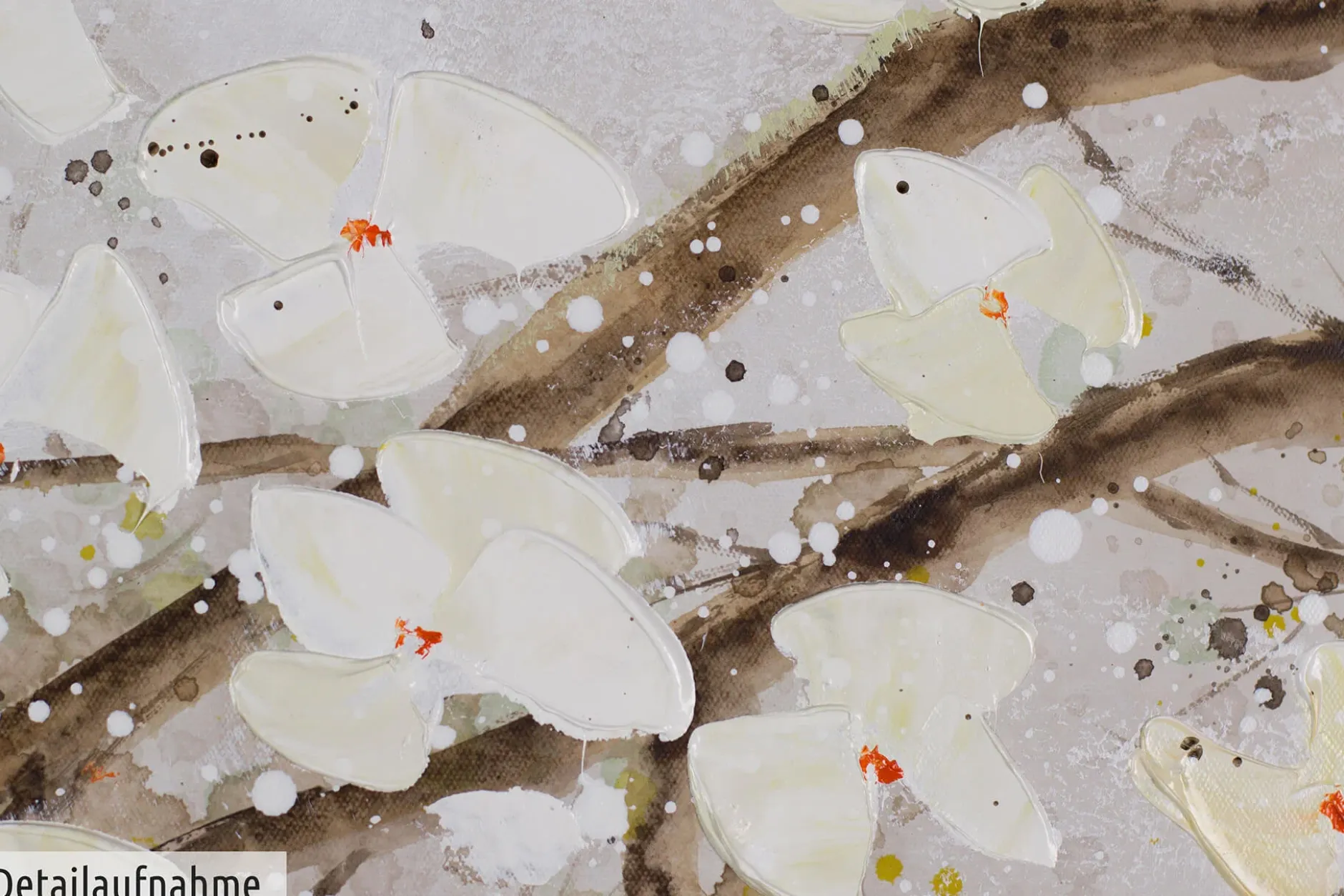 Handgemaltes Gemälde 'Zwischen verzweigten Ästen' 150x50cm | inkl. Echtheitszertifikat
