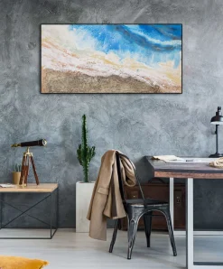 Handgemaltes Gemälde 'Zwischen See und Land' 120x60cm | inkl. Echtheitszertifikat