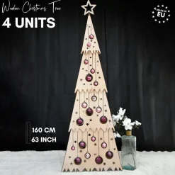 Hölzerner Weihnachtsbaum 'Festive 4 Unit'