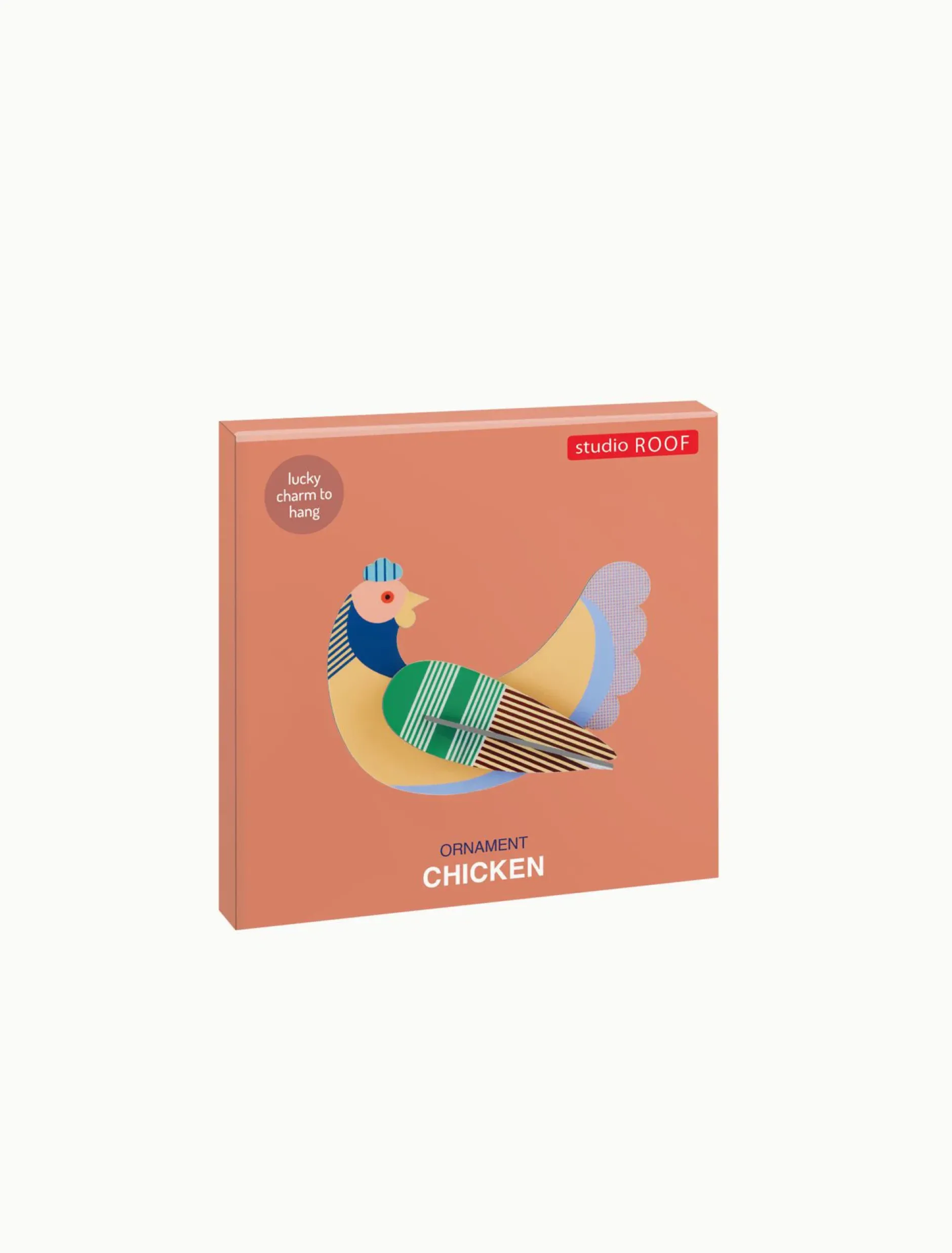Hängende Deko 'Gestreiftes Huhn'