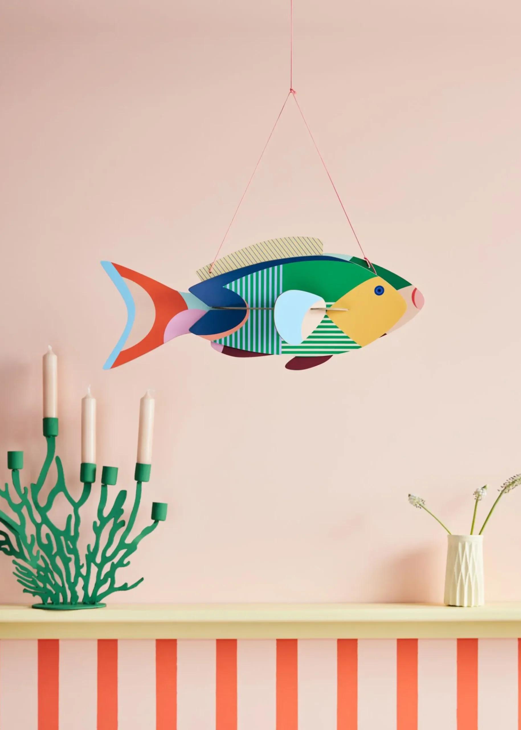 Hängende Deko 'Leuchtender Fisch'