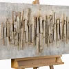 Holzbild 3D 'City of the Future' 100x50x5cm