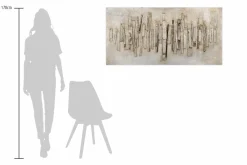 Holzbild 3D 'City of the Future' 100x50x5cm