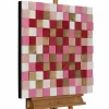 Holzbild 3D 'Colours in Love' 75x75x6,5cm