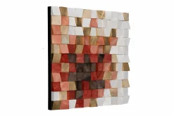 Holzbild 3D 'Colours of Dawn' 75x75x7,5cm