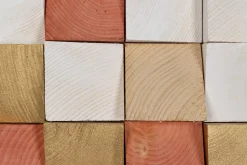 Holzbild 3D 'Colours of Dawn' 75x75x7,5cm