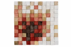Holzbild 3D 'Colours of Dawn' 75x75x7,5cm