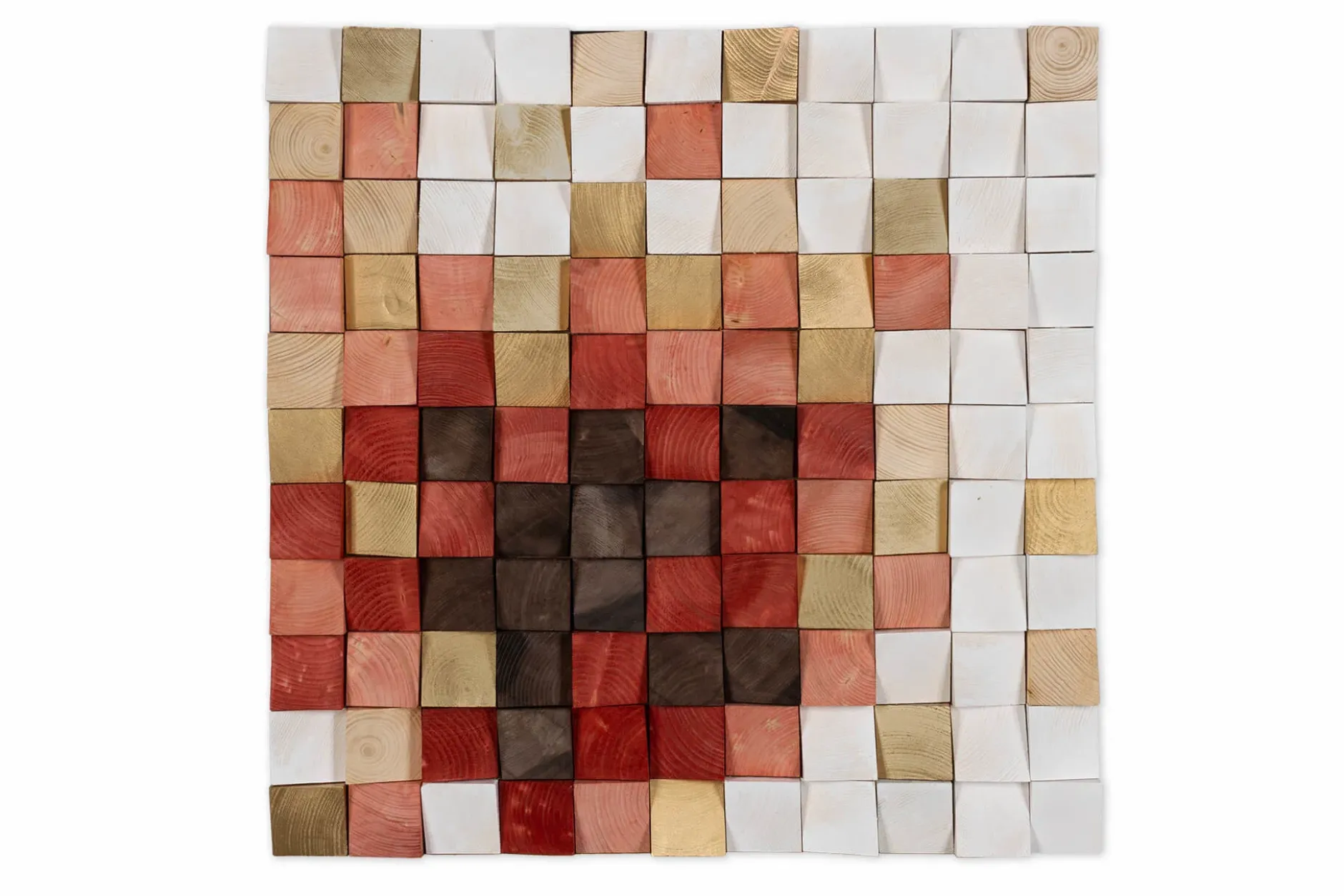 Holzbild 3D 'Colours of Dawn' 75x75x7,5cm