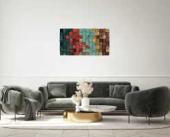 Holzbild 3D 'Colours of Magic' 102x55x6,5cm