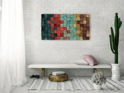 Holzbild 3D 'Colours of Magic' 102x55x6,5cm